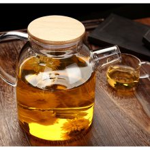 1.6L高硼硅加厚花茶壶大号 耐高温玻璃茶具耐热玻璃茶壶可直接加热