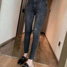 广西北海夜市***女式牛仔裤尾货时尚便宜弹力小脚裤。