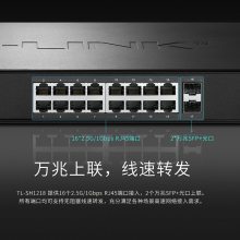 TP-LINK TL-SH1218 万兆上联16个2.5G网口2个SFP万兆光口交换机