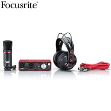 Focusrite Scarlett 2i2 Studio 2代USB声卡电容话筒监听耳机套装