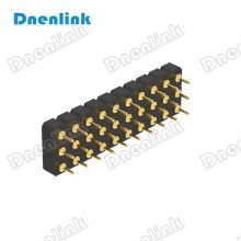 Dnenlink pogopin 弹簧针 3.00MM H2.5 三排180度DIP 平面接触