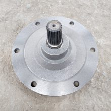 水泥绞龙配件219管螺旋输送机6孔法兰尾盘端盖花键轴承底座传动件