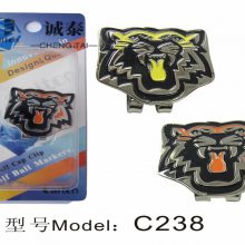 烤漆打弯帽夹定制圆形组合磁铁帽夹户外礼品帽夹生产厂