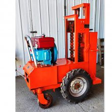 手扶鏈條夯實(shí)機(jī) 自走式地槽夯實(shí)機(jī) 小型鏈條式地基砸夯機(jī)