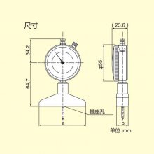 日本***高精度得乐TECLOCK指针式深度计DM-211