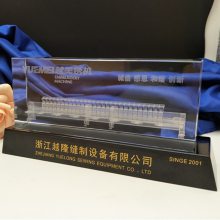 水晶材质电梯模型礼品 大楼建筑模型工艺品 立体模型礼品定制厂家