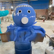 阳江玻璃钢章鱼雕塑 水上乐园卡通章鱼雕塑造型