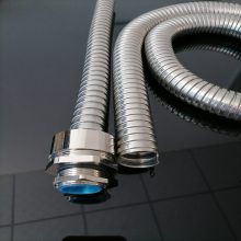 长盛丰源 304不锈钢电缆穿线套管 防腐蚀 DN15金属螺纹蛇皮管及接头