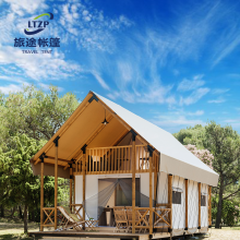 豪华网红户外双层野奢酒店帐篷 大型家庭式抗风防水木屋】价格_厂家