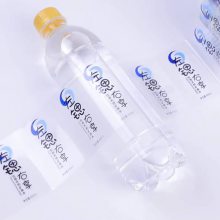 印刷厂定制烫金覆膜双面矿泉水不干胶标签防水强粘小瓶水商标贴纸