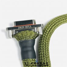 J30JY-25TJL-500MM/25ZKP-500MM 带绿棉 屏蔽J30JY防雨淋电连接器