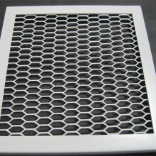 安徽宣城铝网板菱形孔鱼鳞网板铝拉网金属网格单板铝网拉伸网板门头