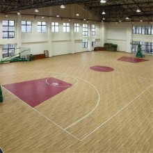 跃羚 PVC运动地胶 体育馆乒乓球场4.8mm火炬布纹塑胶地板