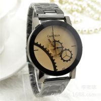 韓版女生學(xué)生時(shí)尚潮流情侶手表一對(duì)簡(jiǎn)約鋼帶男士非機(jī)械石英表批發(fā)