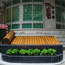 厂家定制书简书籍雕塑玻璃钢古代竹卷 公园广场校园文化主题摆件装饰