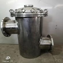 冀诚科不锈钢毛发过滤器 污水处理循环泵前置毛发收集器