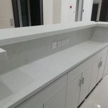 中国银行办公家具-复合亚克力石材接待台定制生产厂家