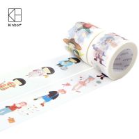 进宝文俱kinbor 64096叮咚叮当手帐本贴纸和纸胶带人物手撕胶带