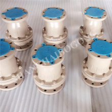 旋启式衬胶法兰止回阀 H44J-10C 化工管道烧碱脱硫专用止回阀