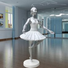 玻璃钢芭蕾舞女孩雕塑 杭州商场剧院舞蹈学校标志迎宾摆件