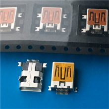 MINI USBĸ10Pǰ 90ǰŲDIP+SMT L=8.05mmɫо