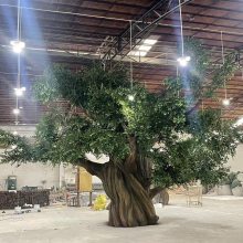 仿真榕树厂家 大型造景仿真树 园林工程玻璃钢植物装饰