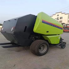 农田牵引行走式打捆机 秸秆稻草粉碎压捆机 牛羊青储饲料打包机