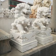 公司门口石狮摆件 供应石雕石狮子 门口摆放石雕狮子
