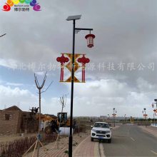 博尔勃特 5米30W太阳能路灯 带中国结灯笼节假日用灯