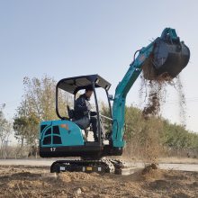 沟渠清理微型挖掘机 广东果园大棚履带液压小挖土机