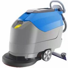 凯堡手推式洗地机T-50A 汽车车标零件厂车间保洁拖地机 灰尘油污清洗吸干刷地机