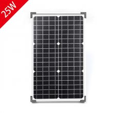 25w太阳能板充电发电板18v12v5v电瓶蓄电池30wDIY改装路灯电池板单晶多晶sunpower