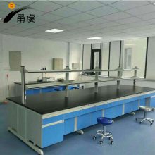 化学实验室钢木实验中央台 带试剂架中央台 宁波甬虔