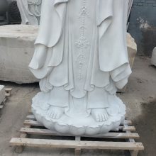 石雕观音菩萨像汉白玉人像佛像花岗岩滴水观音石像寺庙供奉摆件