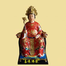 河神水神像 海神娘娘塑像厂家 海神娘娘图片 九莲圣母神像雕塑 善缘佛像