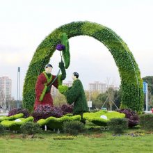 仿真植物绿雕 户外景观植物雕塑 十二生肖造型 支持来图定制