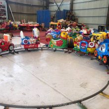 商场电动小火车直径5米轨道火车游艺转椅玩具