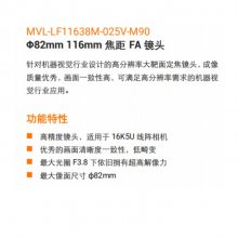 MVL-LF11638M-025V-M90 ˦82mm 16K 116mmͷ ֶȦF3.8-F16 ӿM90P1 0.001%