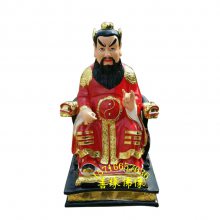 佛像厂家定制寺庙贴金彩绘佛像张天师萨守坚塑像 树脂神像批发