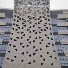 门头冲孔欧陆铝单板 铝板穿孔背景墙 包柱 氟碳漆铝板雕花铝格栅定制