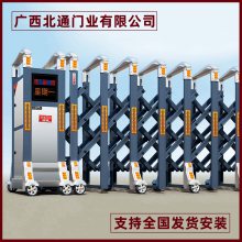 南宁市学校电动伸缩门 栅栏电动伸缩门 工艺精湛