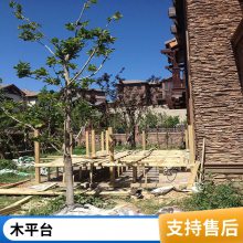 塑木平台 防腐木地板塑木木地板小院做上塑木平台放套沙发来喝茶这个冬天快到了赶快开工防白蚁 防水 防腐