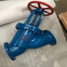 南高阀门J45F46直流式截止阀 Y型截止阀 DN125 法兰 手动阀