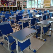 教室多功能桌椅 可以睡觉的课桌椅 小学生折叠课桌椅