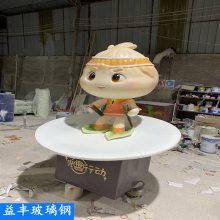 广州玻璃钢卡通雕塑 商场美陈卡通熊本熊雕塑模型