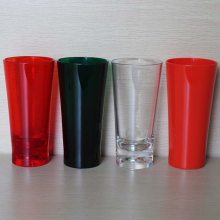 工厂直营厚塑料果汁杯14oz冷饮杯AS透明塑胶杯奶茶杯礼品杯