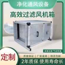 净化过滤风机箱 电子化工厂房建筑系统离心式风机柜 空气粉尘过滤器