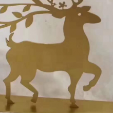 北欧风格家具展厅201不锈钢激光切割摆件