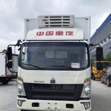 重汽豪沃4.2米160马力冷藏车 鲜肉蔬果冷冻运输车 可按揭