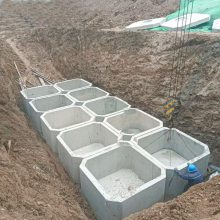 中珺建材拼接组合式混凝土蓄水池 平流方式小区模块水泥化粪池